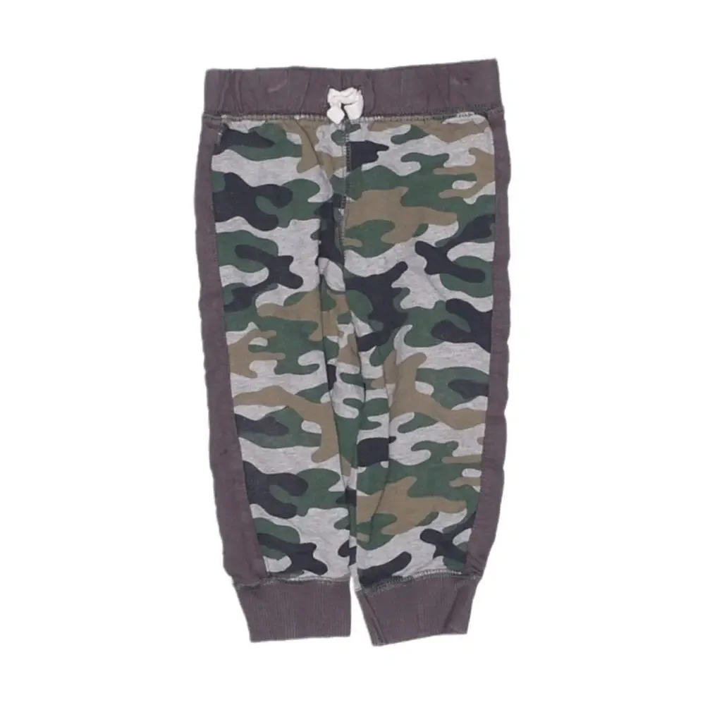 Carter’s Camo Print Jogger Sweatpants Baby Boy 12M Grey